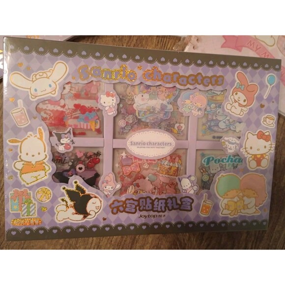 Joytop Sanrio Hello Kitty Friends Sticker Box Set With Notebook, QR Paper Japan - Picture 2 of 16